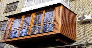 Внешняя отделка балкона Учалы цена от 1030 руб. м/2.